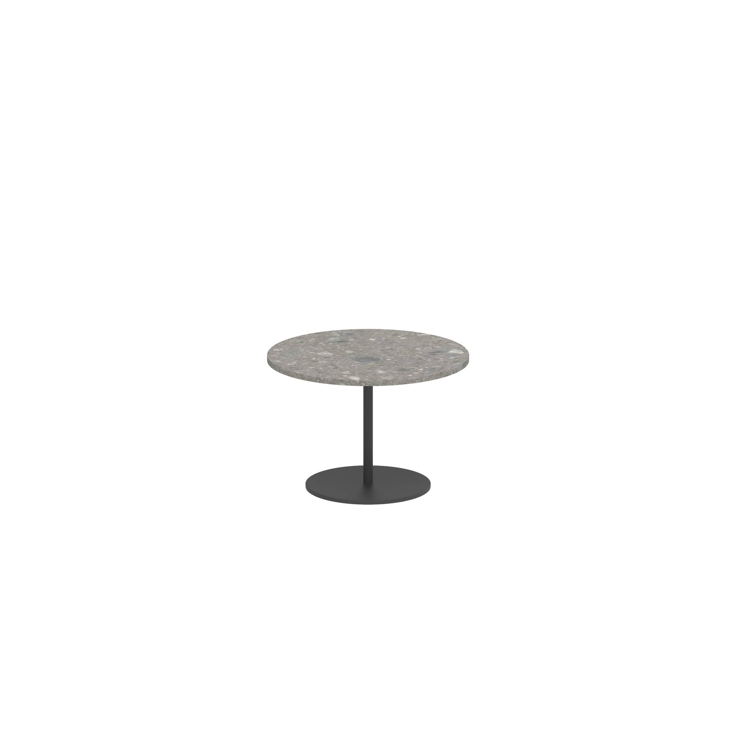 Butler Side Table Ø40cm H28cm Anthracite Ceramic Ceppo Dolomitica