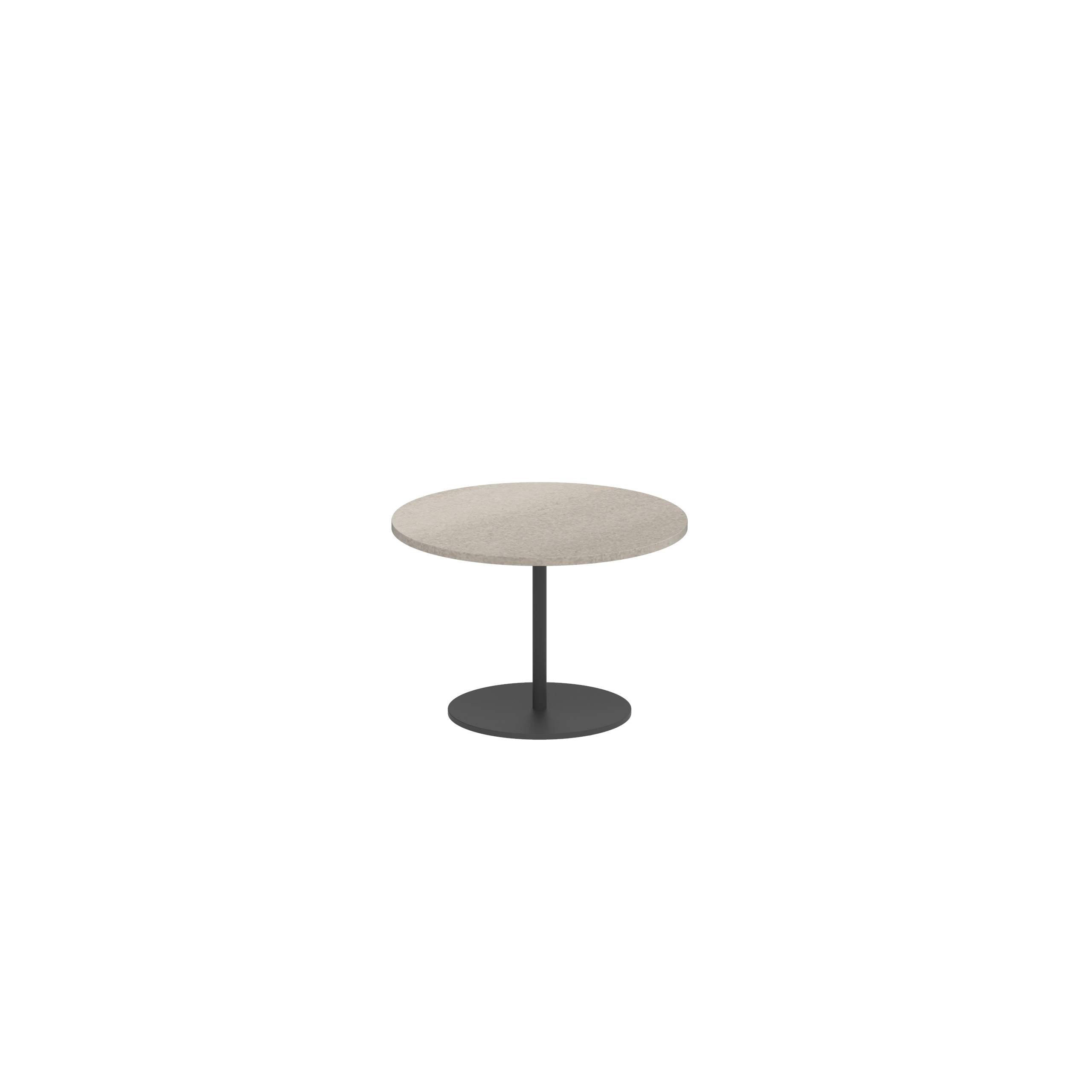 Butler Side Table Ø40cm H28cm Anthracite Ceramic Taupe Grey