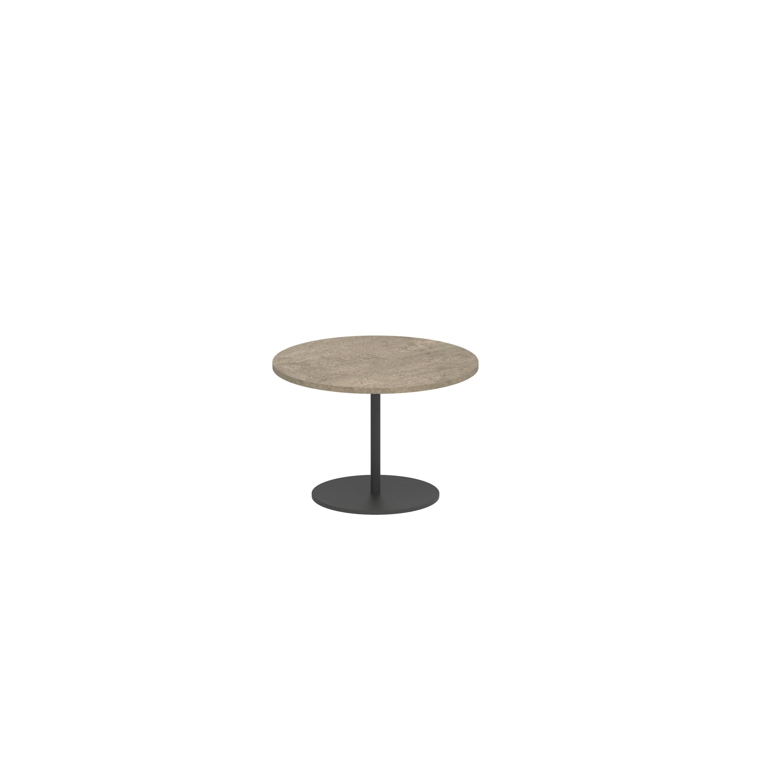 Butler Side Table Ø40cm H28cm Anthracite Ceramic Terra Sabbia