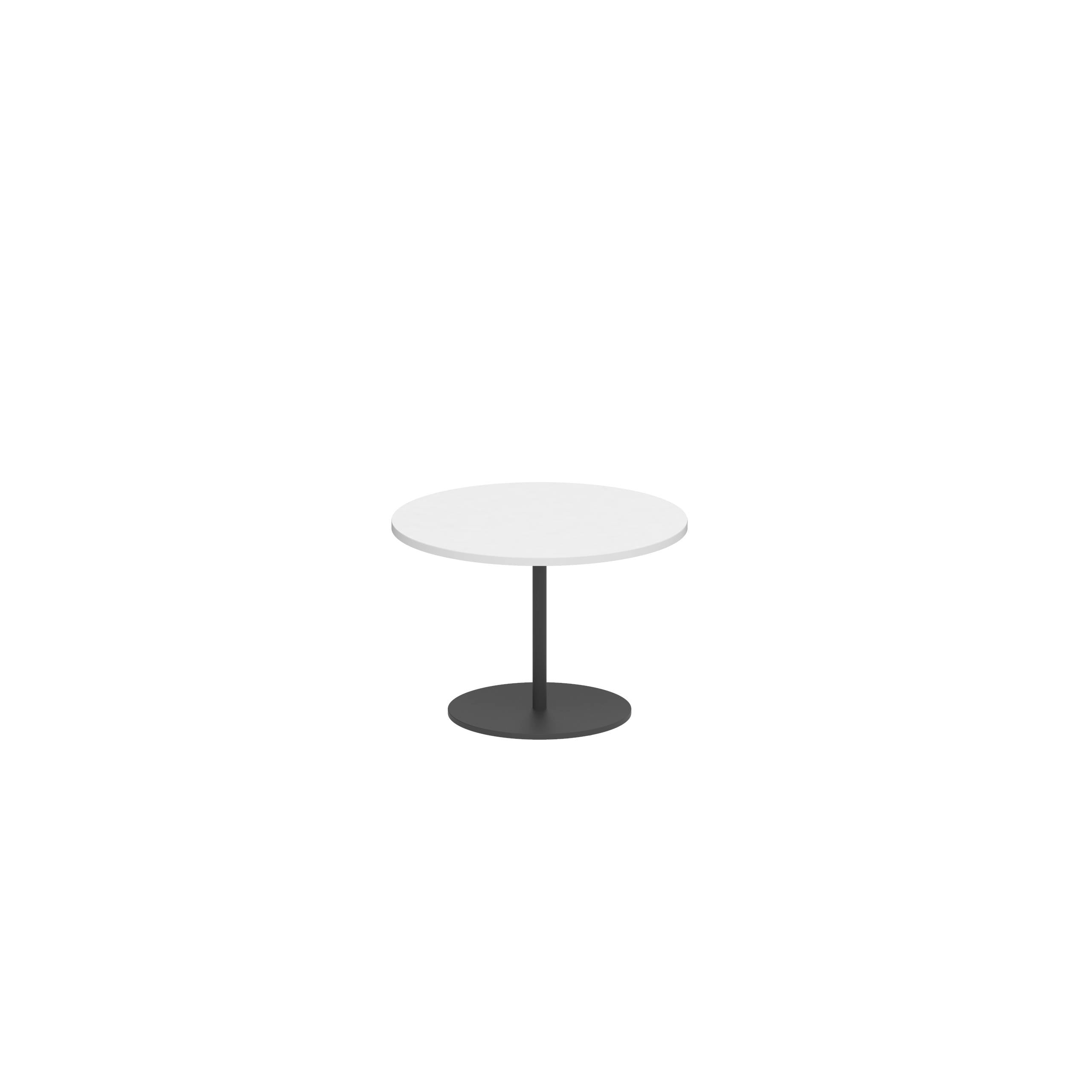Butler Side Table Ø40cm H28cm Anthracite Ceramic White