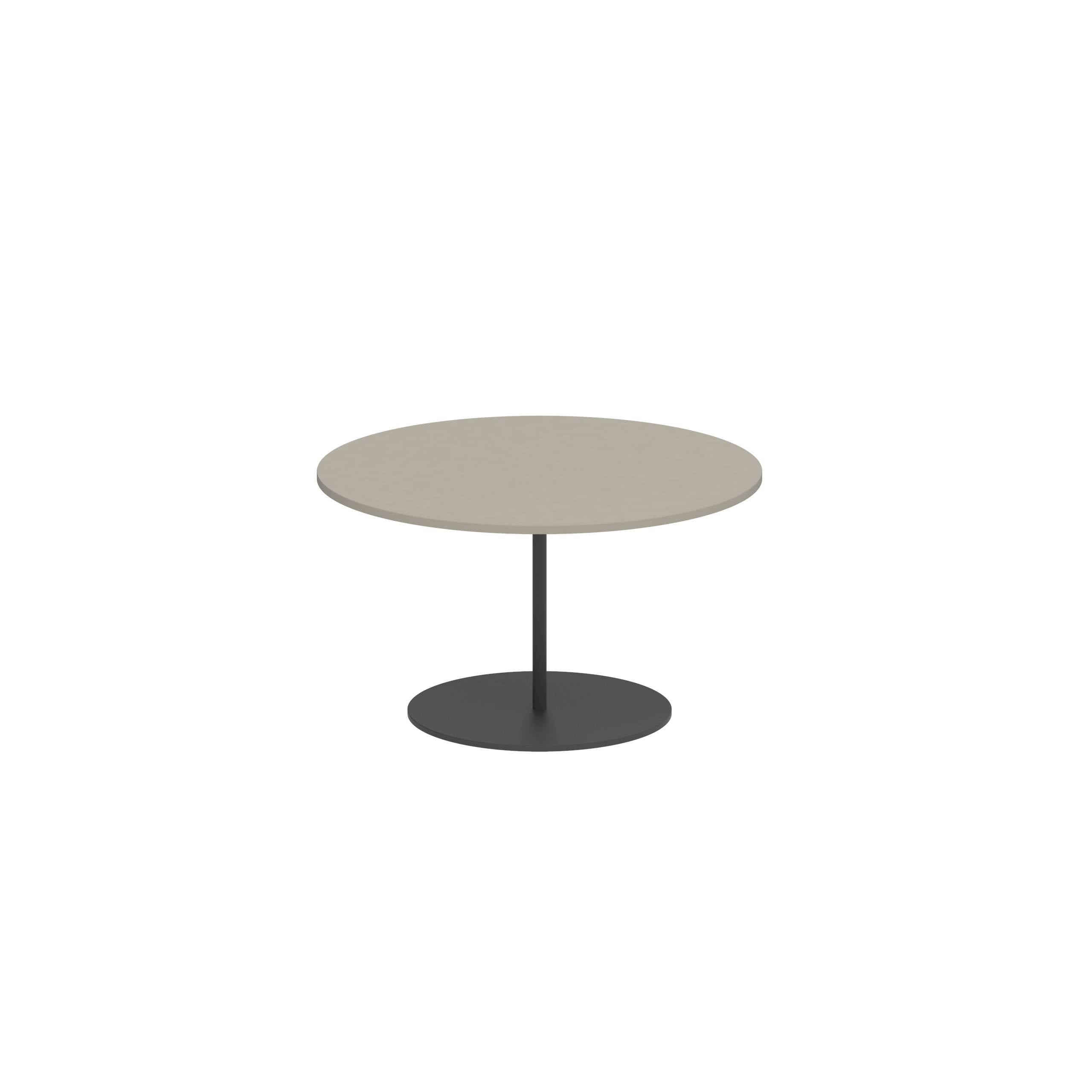 Butler Side Table Ø60cm H35cm Anthracite Ceramic Pearl Grey