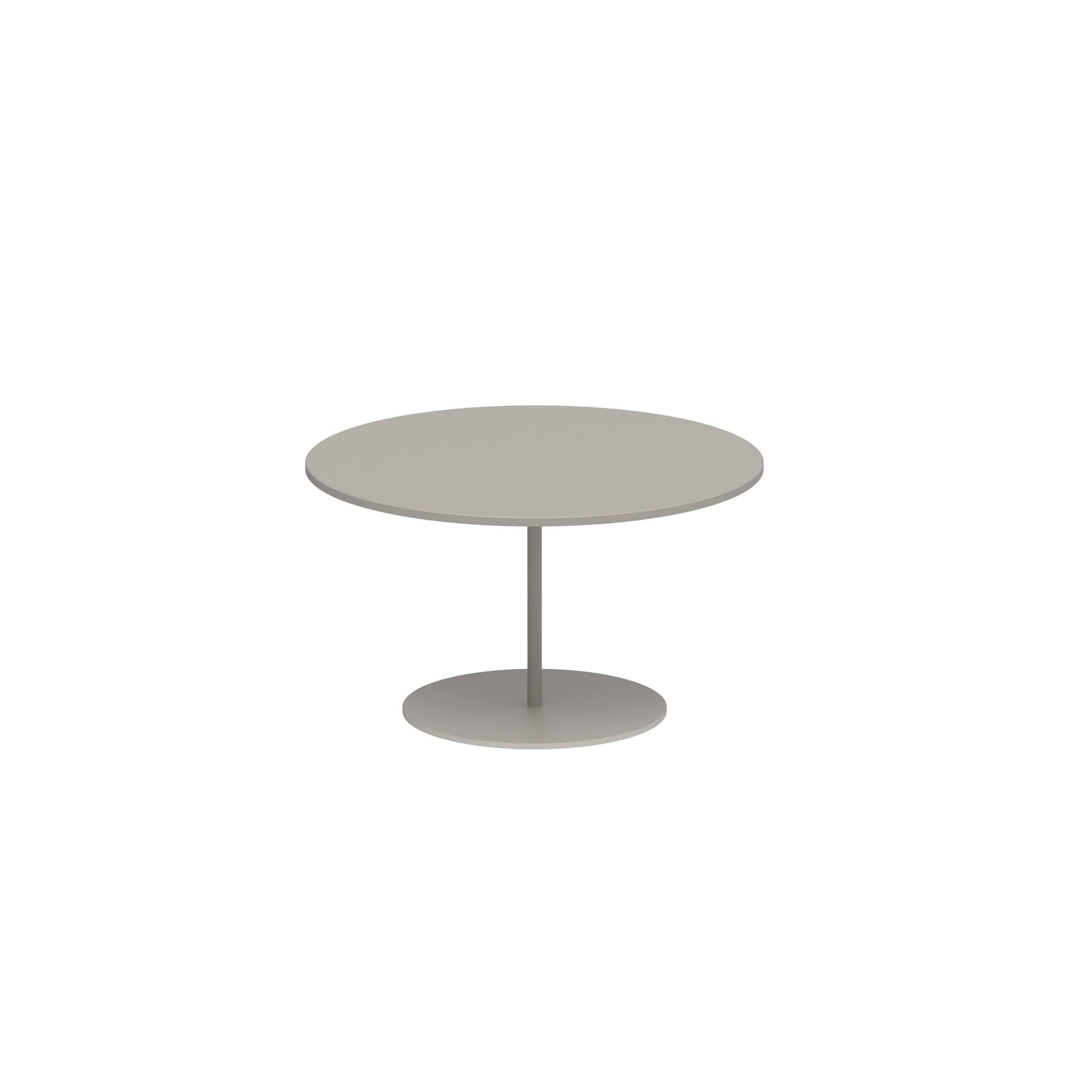 Butler Side Table Ø60cm H35cm Sand Ceramic Pearl Grey