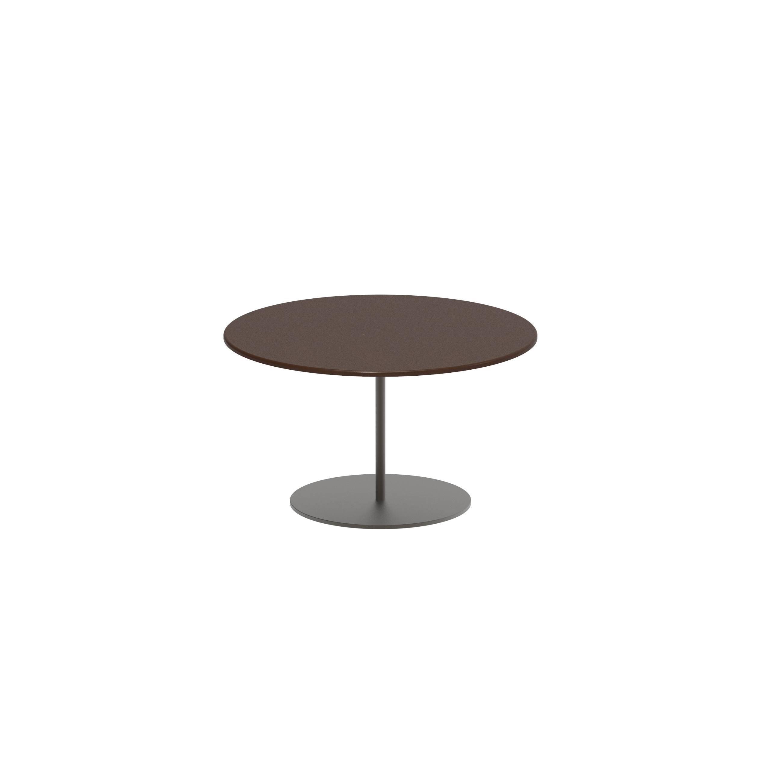 Butler Side Table Ø60cm H35cm Bronze Lavastone Lava