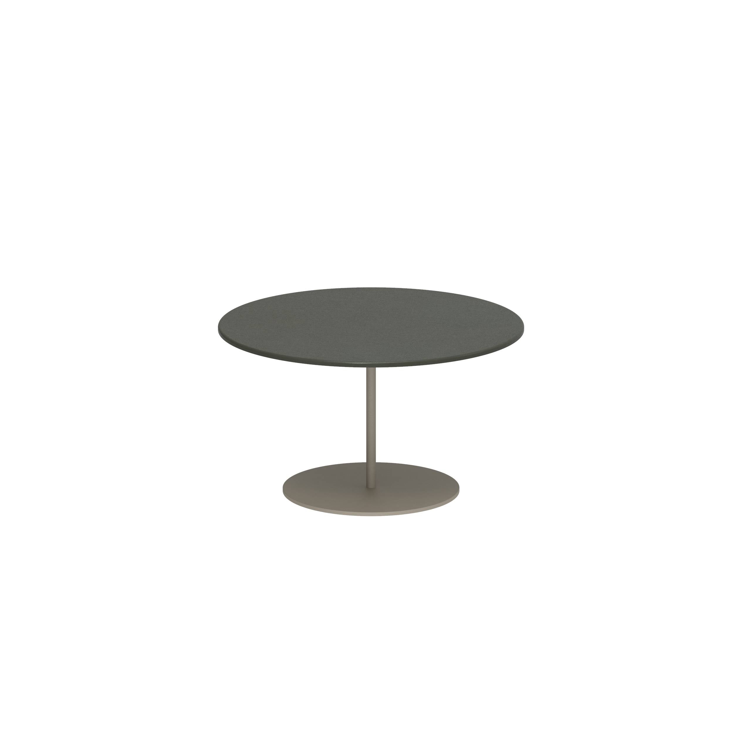 Butler Side Table Ø60cm H35cm Sand Lavastone Slate