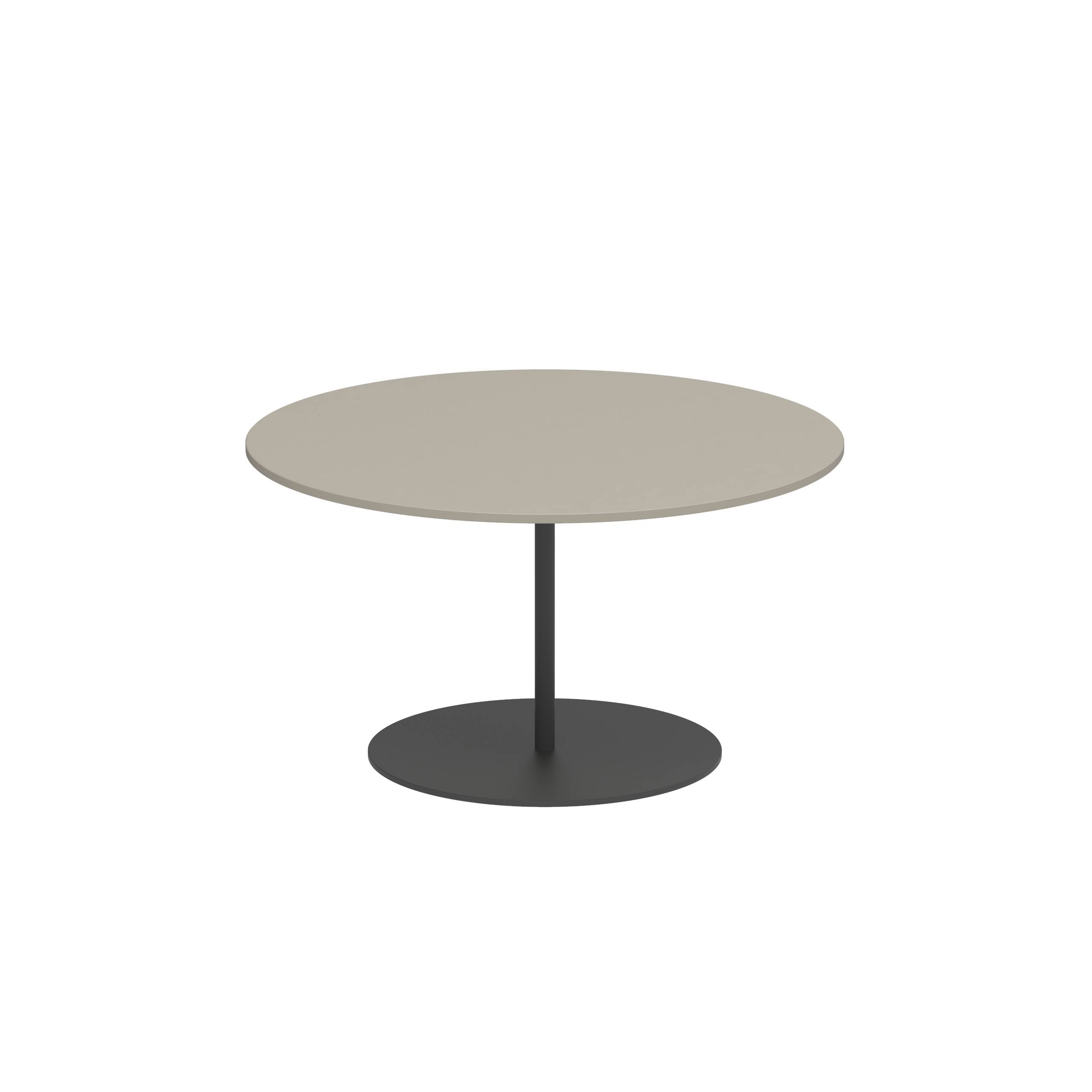 Butler Side Table Ø75cm H40cm Anthracite Ceramic Pearl Grey