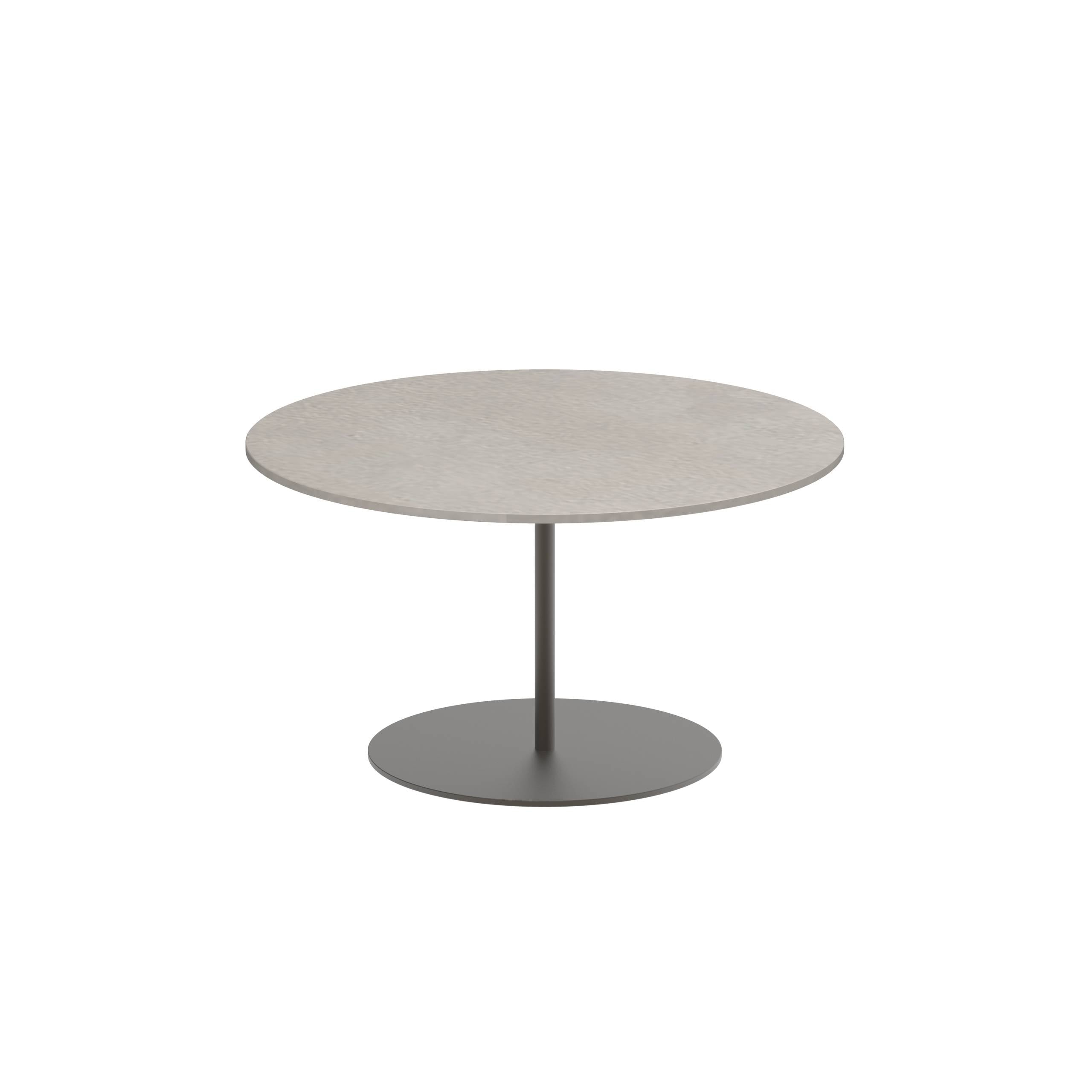 Butler Side Table Ø75cm H40cm Bronze Ceramic Cemento Luminoso