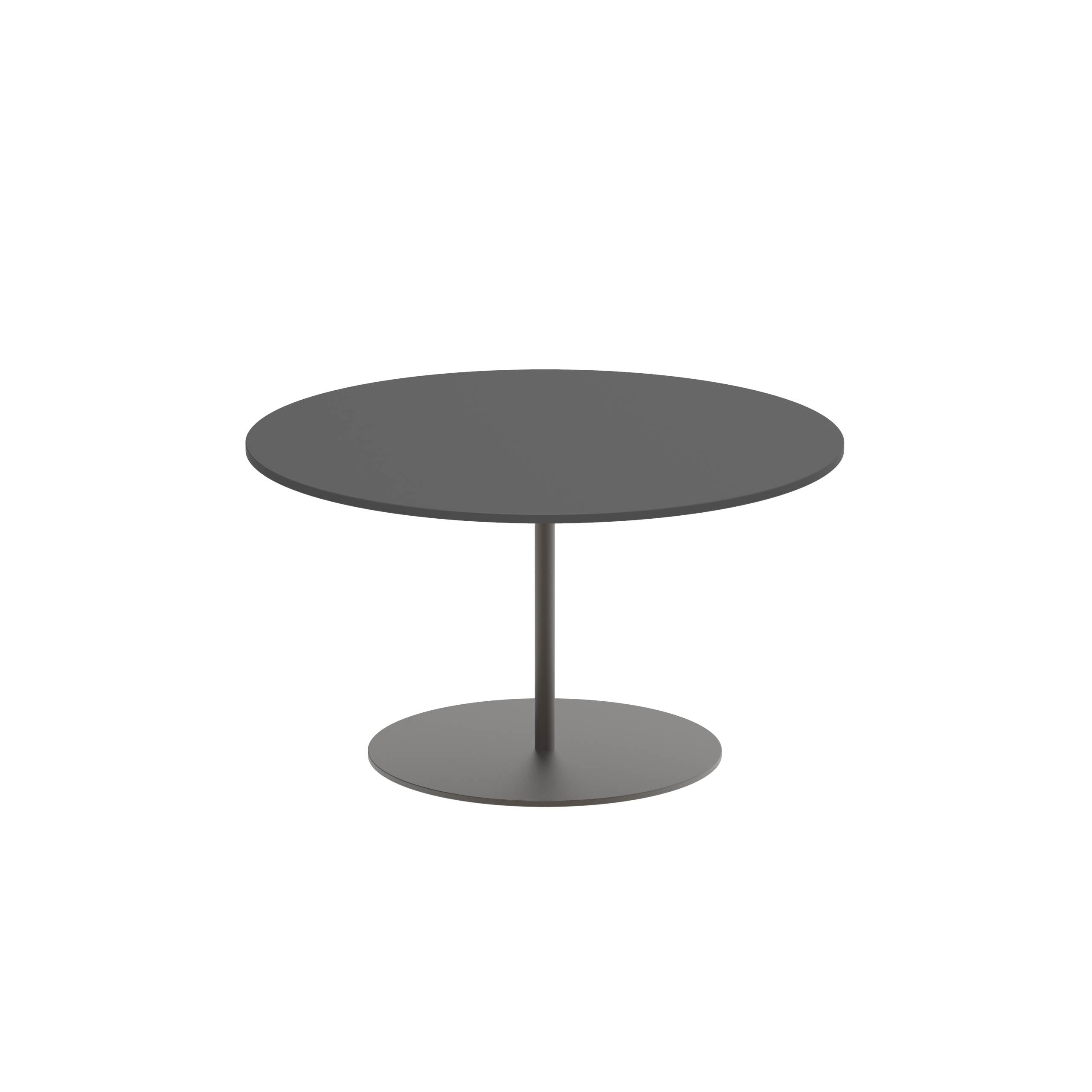 Butler Side Table Ø75cm H40cm Bronze Ceramic Black