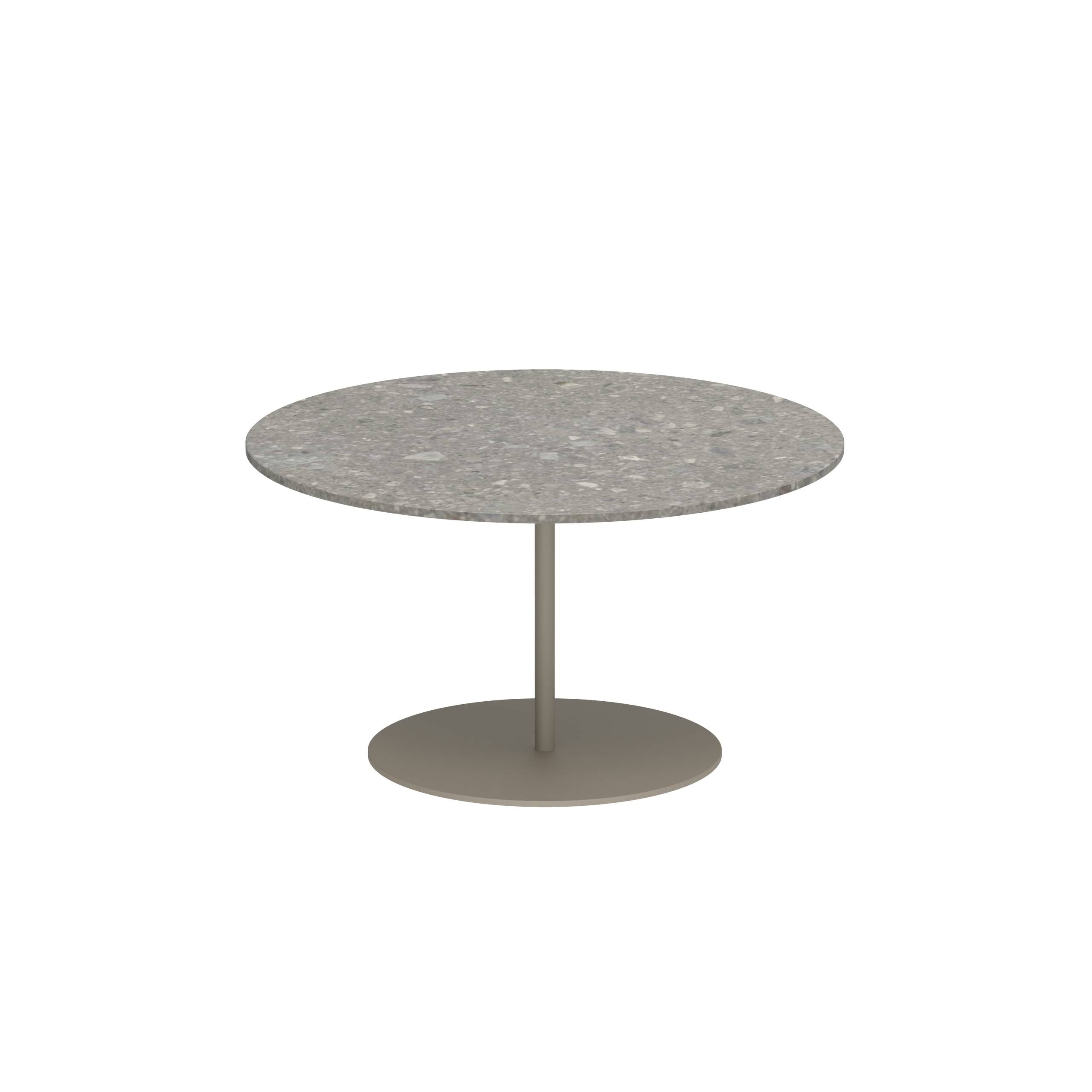 Butler Side Table Ø75cm H40cm Sand Ceramic Ceppo Dolomitica
