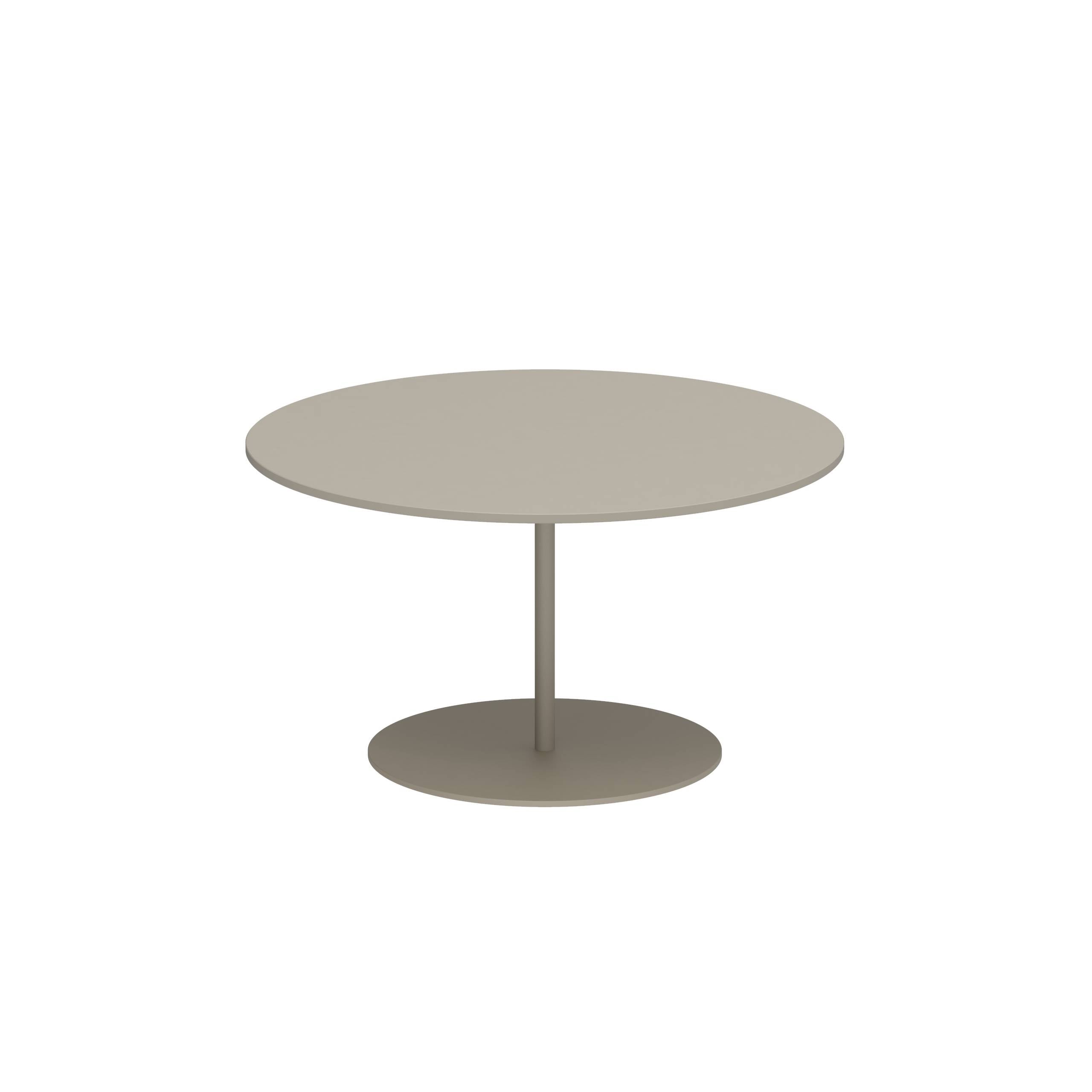 Butler Side Table Ø75cm H40cm Sand Ceramic Pearl Grey