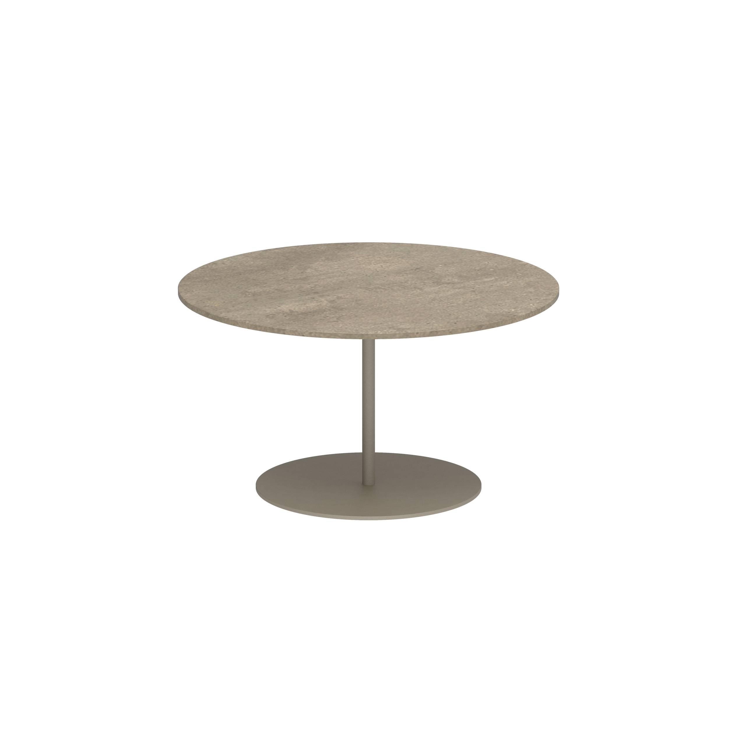 Butler Side Table Ø75cm H40cm Sand Ceramic Terra Sabbia