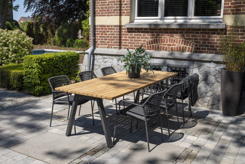 4 Seasons Outdoor Taverne Bar Table Teak 200x85x105cm