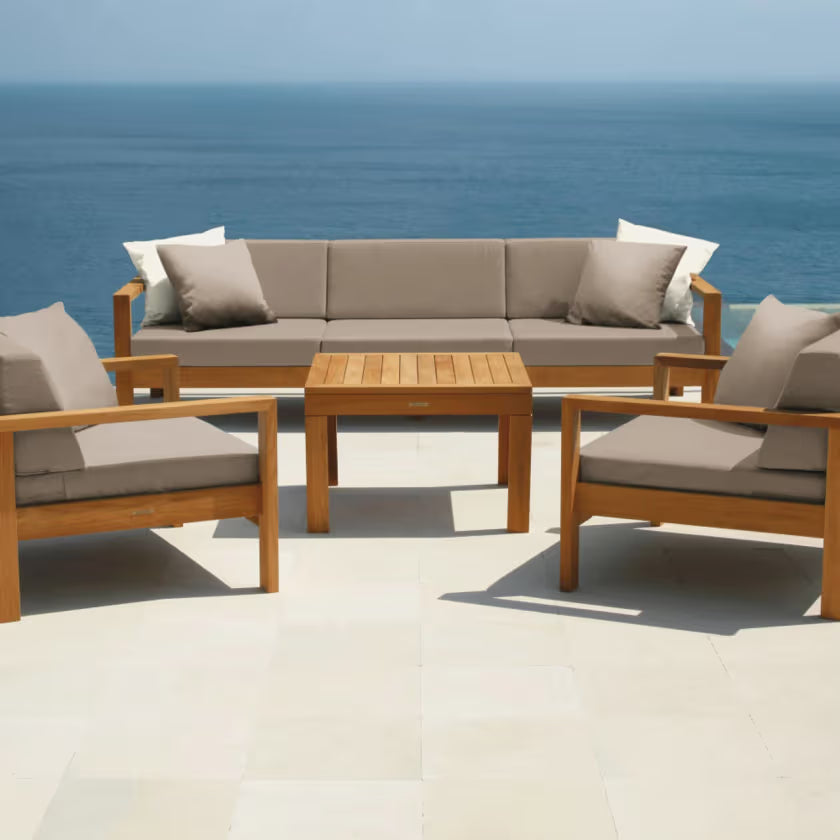 Barlow Tyrie Linear Side Table 76 Square