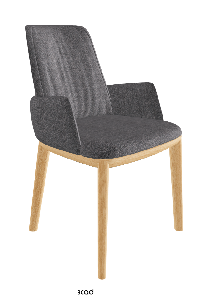 Belinda Dining Armchair_Natural Ashwood_Fabric_B244