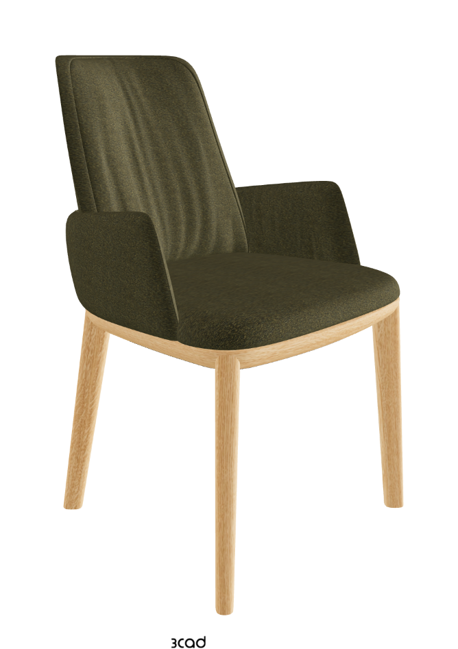 Belinda Dining Armchair_Natural Ashwood_Fabric_B249