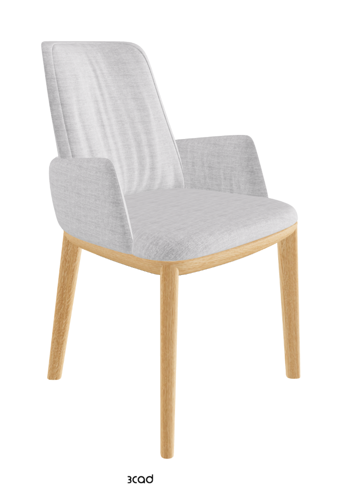 Belinda Dining Armchair_Natural Ashwood_Fabric_B810
