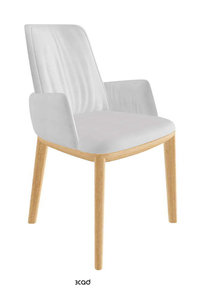 Belinda Dining Armchair_Natural Ashwood_Fabric_B921