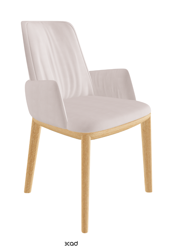 Belinda Dining Armchair_Natural Ashwood_Fabric_B923
