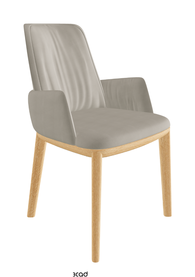 Belinda Dining Armchair_Natural Ashwood_Fabric_B924