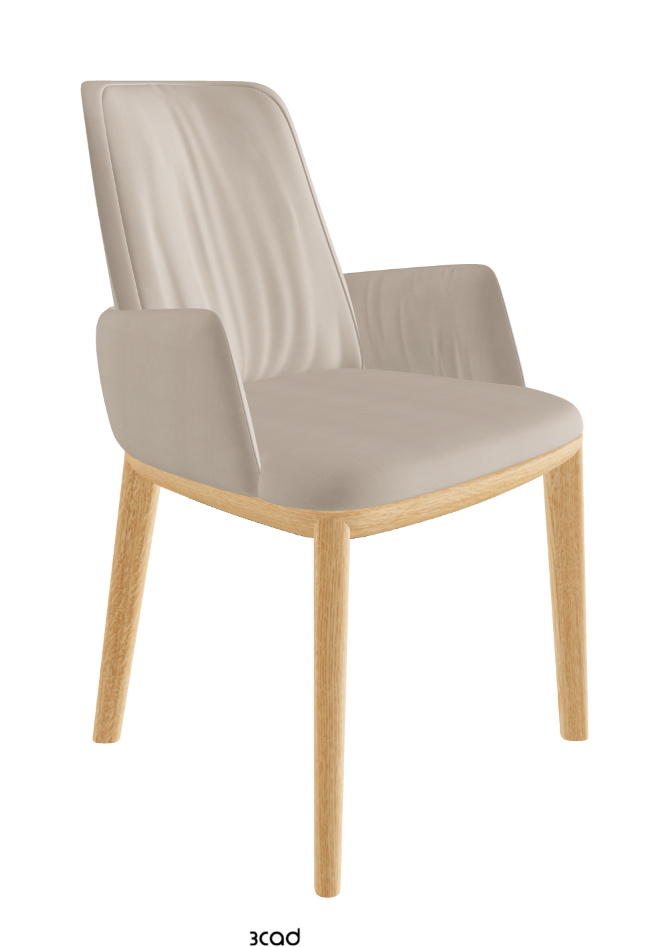 Belinda Dining Armchair_Natural Ashwood_Fabric_B926