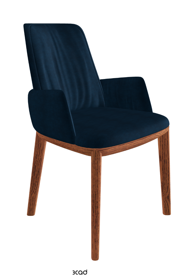 Belinda Dining Armchair_Canaletto Walnut Stained Ashwood_Fabric_B929