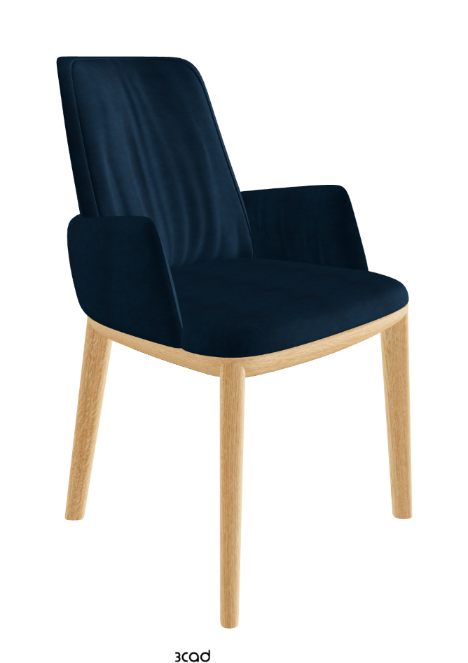 Belinda Dining Armchair_Natural Ashwood_Fabric_B929