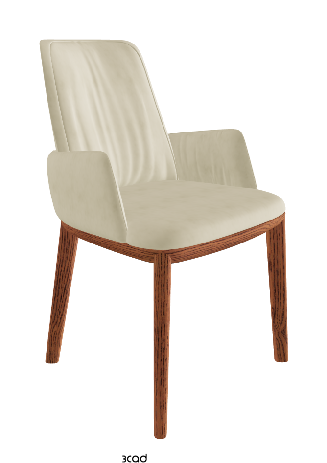 Belinda Dining Armchair_Canaletto Walnut Stained Ashwood_Micro Nubuk_Beige