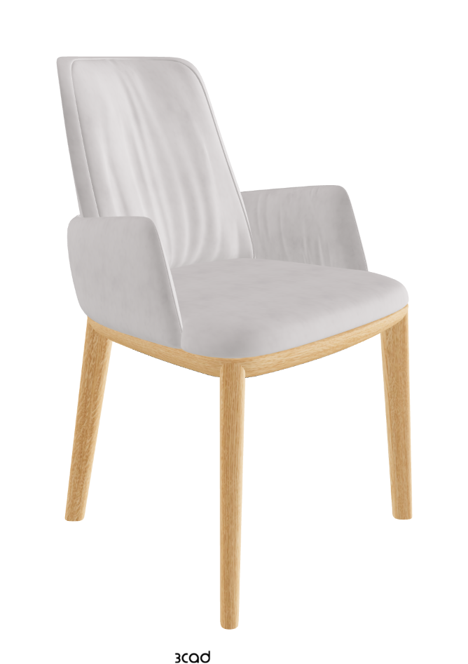 Belinda Dining Armchair_Natural Ashwood_Micro Nubuk_White