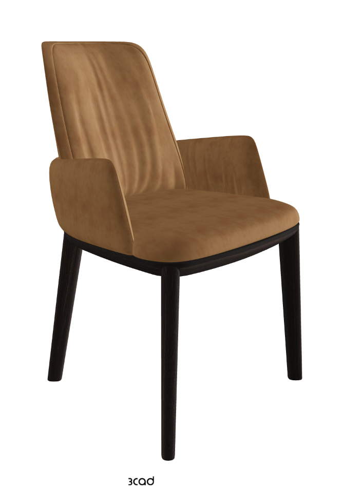 Belinda Dining Armchair_Burned Oak Stained Ashwood_Micro Nubuk_Almond