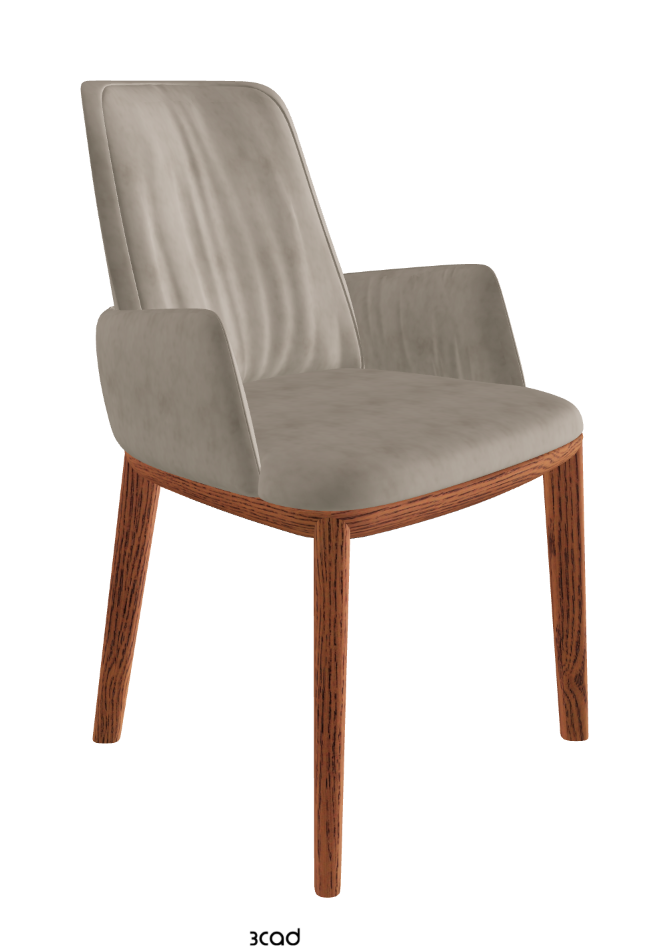 Belinda Dining Armchair_Canaletto Walnut Stained Ashwood_Micro Nubuk_Shadow