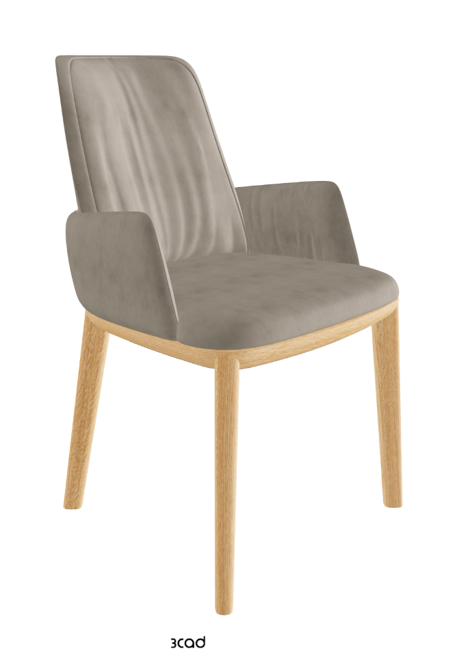 Belinda Dining Armchair_Natural Ashwood_Micro Nubuk_Shadow