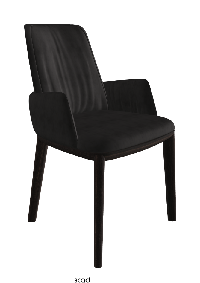 Belinda Dining Armchair_Burned Oak Stained Ashwood_Micro Nubuk_Charcoal