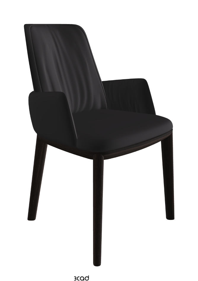 Belinda Dining Armchair_Burned Oak Stained Ashwood_Glove Soft Leather_Hornet