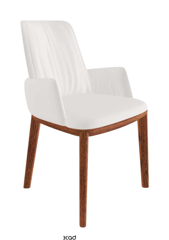 Belinda Dining Armchair_Canaletto Walnut Stained Ashwood_Soft Leather_Oyster