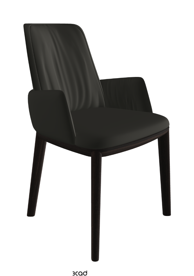 Belinda Dining Armchair_Burned Oak Stained Ashwood_Synthetic Leather_London