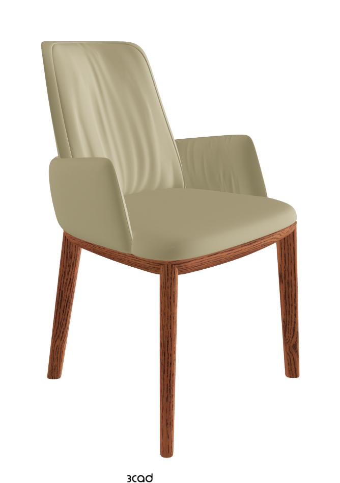 Belinda Dining Armchair_Canaletto Walnut Stained Ashwood_Synthetic Leather_Canapa