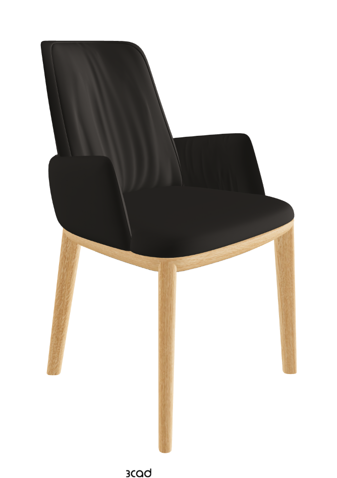 Belinda Dining Armchair_Natural Ashwood_Synthetic Leather_Ardesia