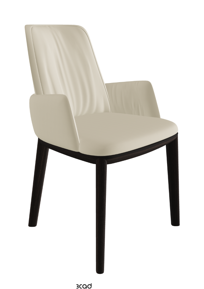 Belinda Dining Armchair_Burned Oak Stained Ashwood_Synthetic Leather_Oyster