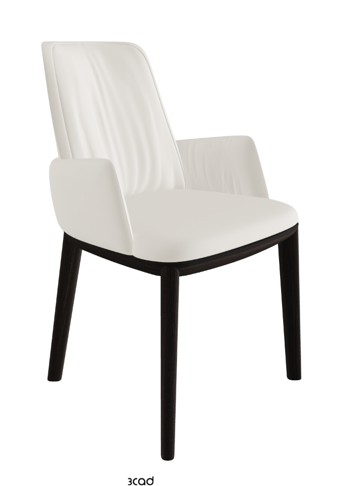 Belinda Dining Armchair_Burned Oak Stained Ashwood_Synthetic Leather_Lino