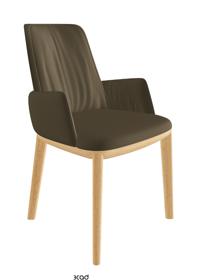 Belinda Dining Armchair_Natural Ashwood_Synthetic Leather_Argilla