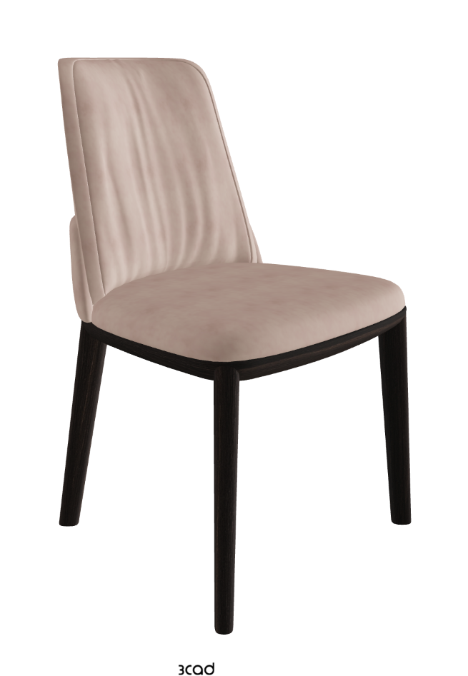 Belinda Dining Chair_Burned Oak Stained Ashwood_Micro Nubuk_Dusty Rose
