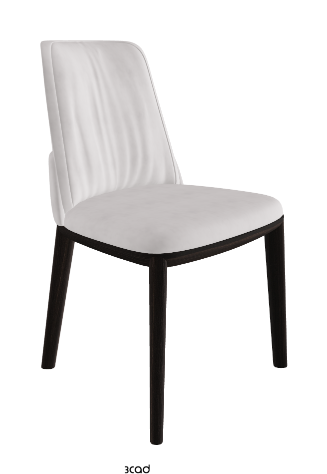 Belinda Dining Chair_Burned Oak Stained Ashwood_Micro Nubuk_White