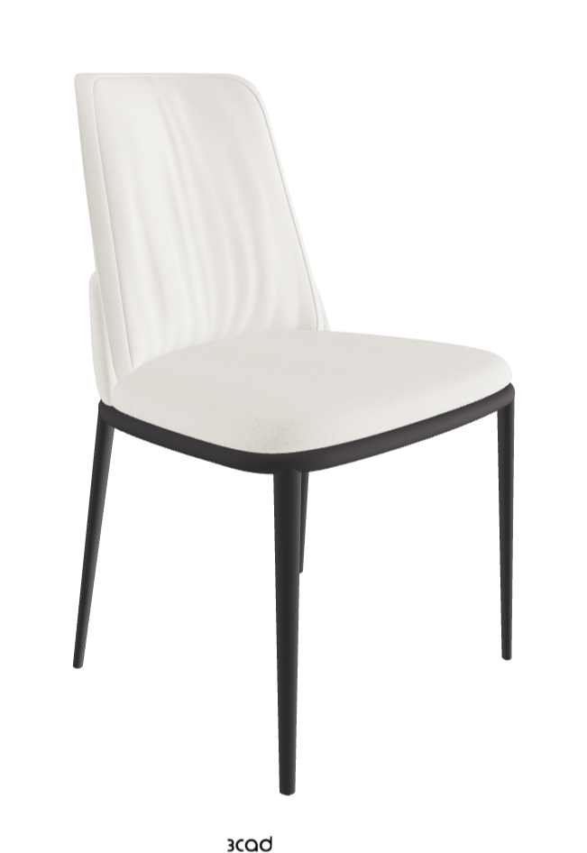 Belinda ML Dining Chair_Graphite Embossed_Fabric_B240