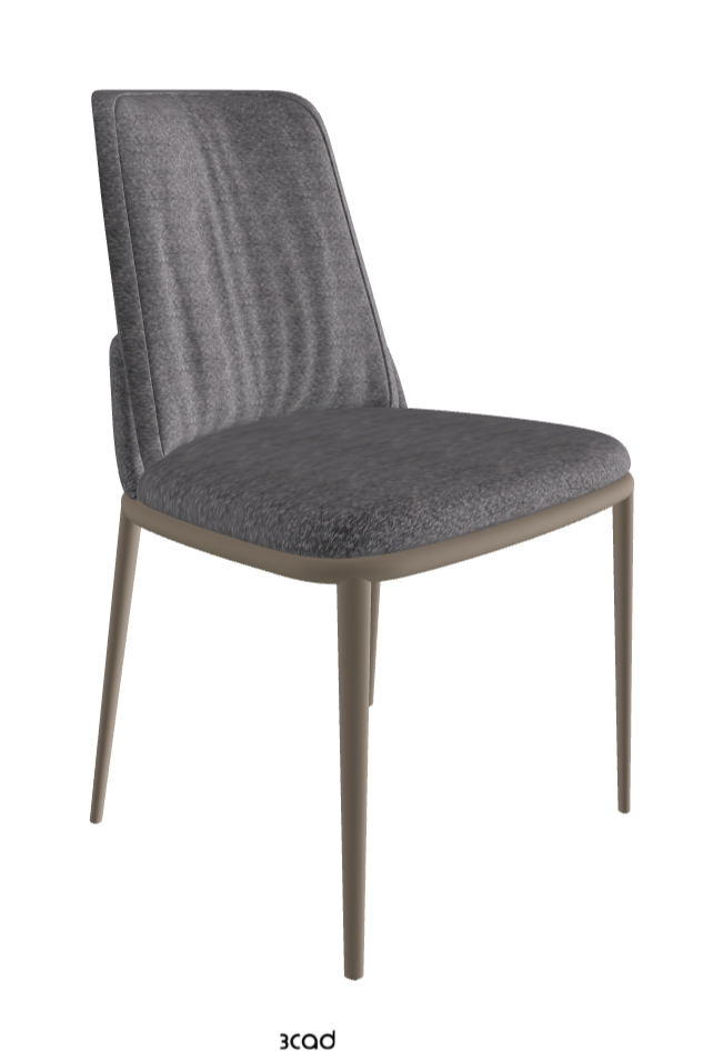 Belinda ML Dining Chair_Titanium Embossed_Fabric_B244