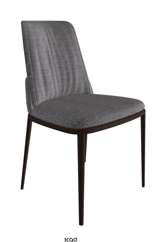 Belinda ML Dining Chair_Bronze Embossed_Fabric_B244