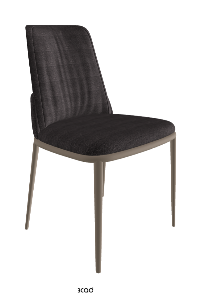 Belinda ML Dining Chair_Titanium Embossed_Fabric_B246