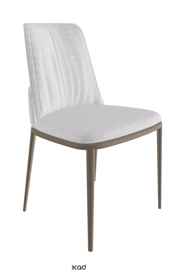 Belinda ML Dining Chair_Titanium Embossed_Fabric_B810