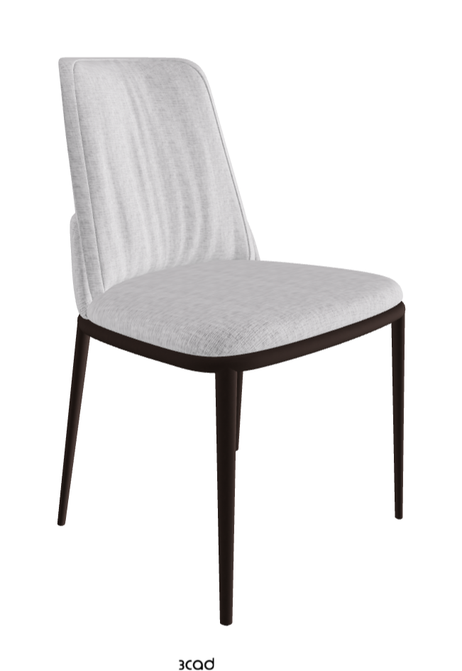 Belinda ML Dining Chair_Bronze Embossed_Fabric_B811