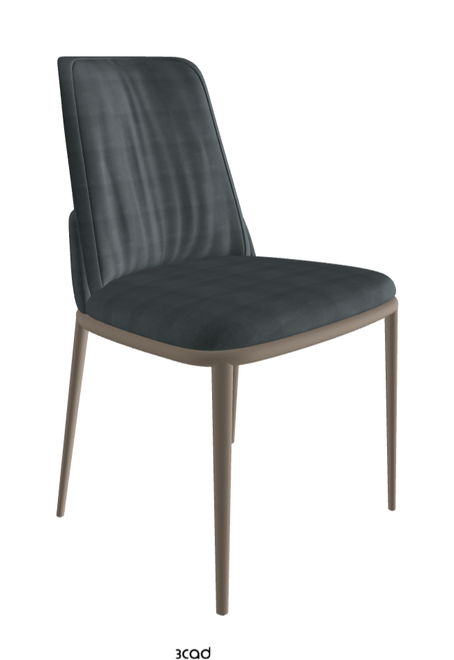 Belinda ML Dining Chair_Titanium Embossed_Fabric_B927