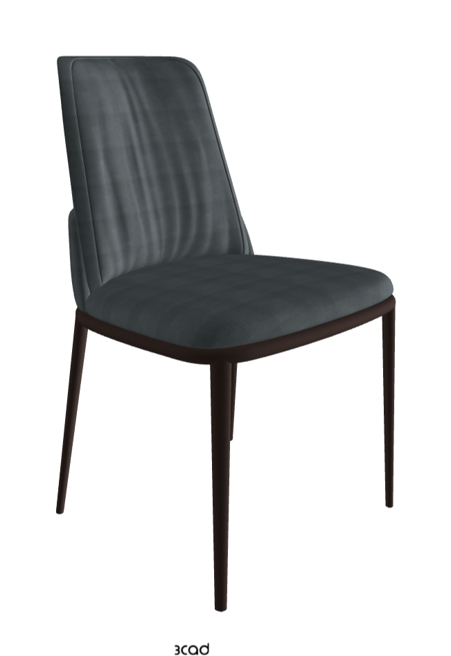 Belinda ML Dining Chair_Bronze Embossed_Fabric_B927