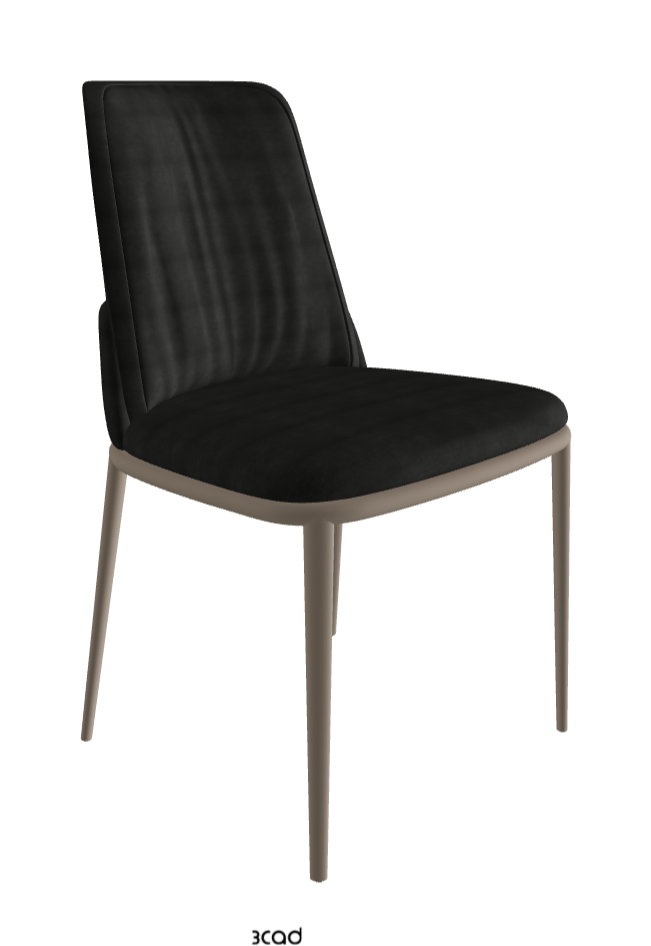 Belinda ML Dining Chair_Titanium Embossed_Fabric_B932
